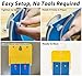 15 Ft Flexible Race Car Track (Daytona Blue) for Kids,Flex Track Starter Set Compatible with Hot Wheels and Diecast 1/64th Cars,Portable Racetrack Roll Up Race Track with 4 Racecars and Suction Cups