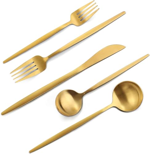 kitchen gold flatware