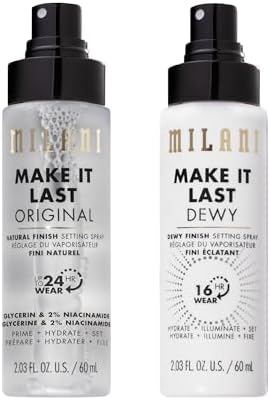 Milani Make It Last Original Natural & Dewy Finish Setting Spray 2-Pack