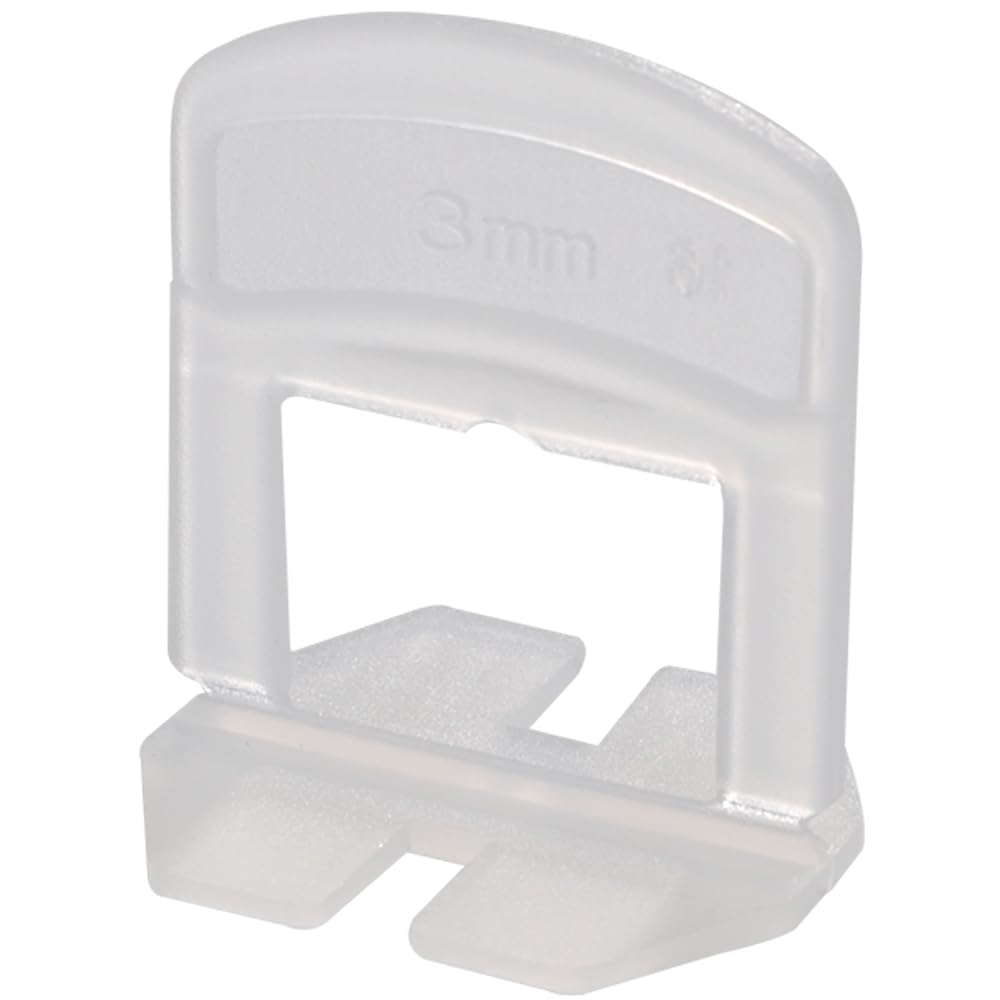 Tile Rite Lst883 Levelling Tile Spacers Standard Height For Tiles Up To 12Mm Thick, 3Mm, Pack Of 250 Pcs