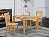East West Furniture OXNO3-OAK-W 3 Piece Kitchen Table & Chairs Set Contains a Square Dining Table and 2 Dining Room Chairs, 36x36 Inch, Oak #5