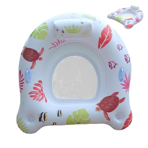 Sillas flotadoras de piscina para adultos, con luces LED, flotadores inflables para piscina, para playa, vacaciones, viajes, tomar el sol, relajación, bronceado, familia, hombres y mujeres
