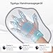 Handmassagegerät mit Wärme und Kompression, Hand Massagegerät Elektrisch - 3 Massage 3 Temperaturen 3 Presse Ebenen Wiederaufladbarer Entspannungs Handschuh, Geschenk für Männer und Frauen