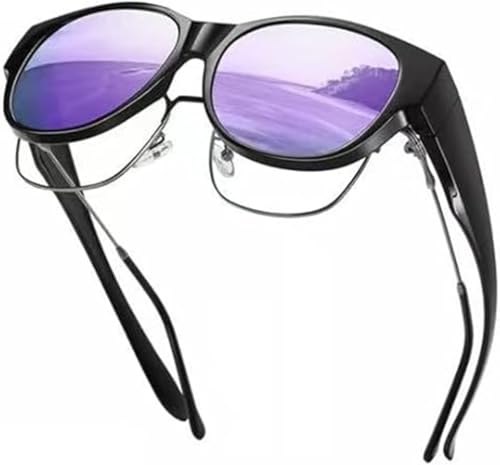 Filterseed Polarized Sunglasses, Fit Over Glasses UV400 Protection Round Cat‑Eye Sunglasses for Women & Men3