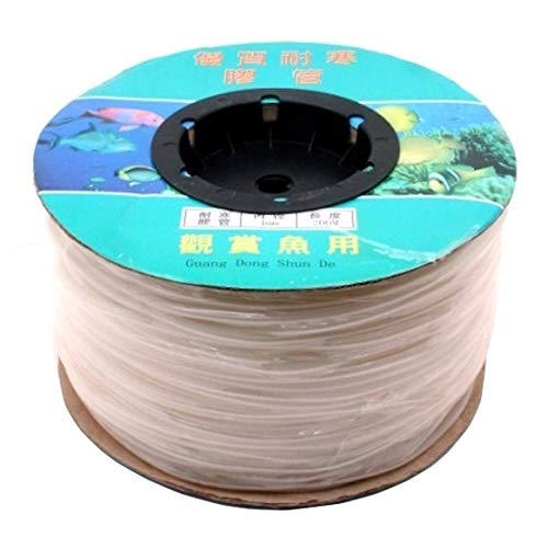 Hailea Silicone Air Line Tubing Pond Aquarium Hydroponics 4mm ID x 6mm OD [Clear] [50 Metres]