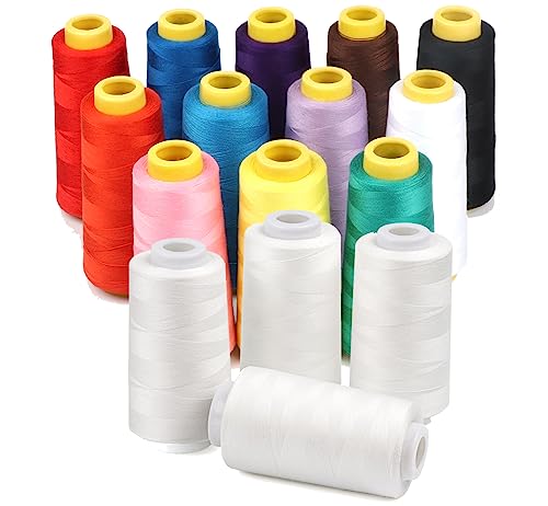 Hilo de coser ilauke 12 x 1500 m y 4 x 3000 yd multicolor miniatura 1