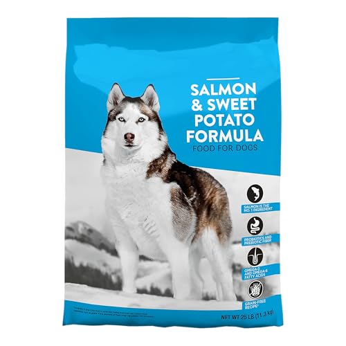 Nature Domain Dog Food 25LBs Salmon and Sweet Potato Blend Healthy Food with Antioxidants