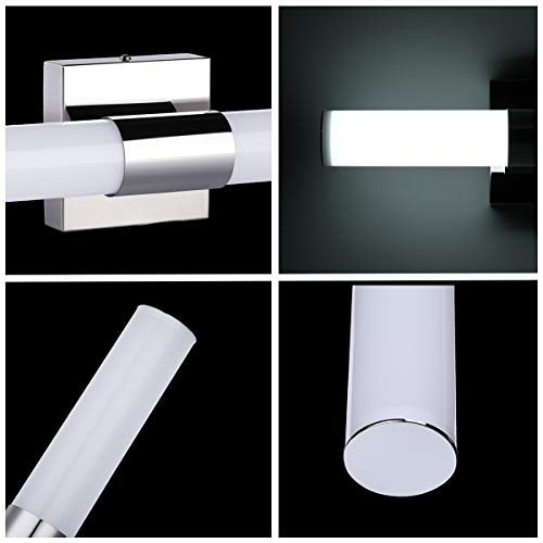 TRLIFE LED Vanity Light, Dimmable 8W 6000K Cool White Bathroom Vanity Light Fixture Over Mirror (15.7in)