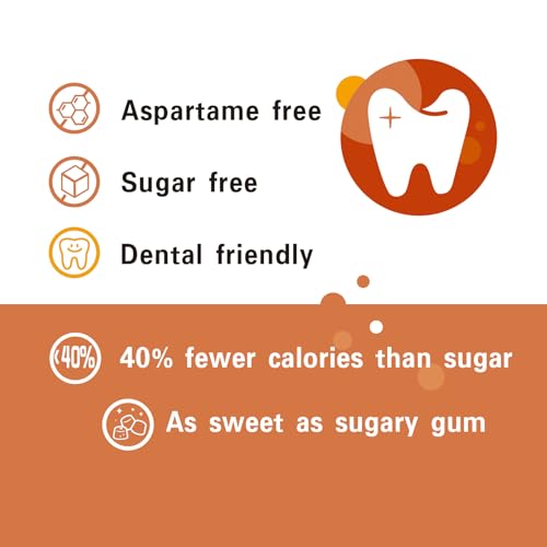 DC24 DAILY CARE Sugar Free Gum, Aspartame Free, Xylitol Chewing Gum Natural Cinnamon, Gluten Free, Vegan, 60 Pieces, Pack of 2