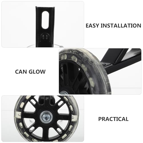 Ruedas de Entrenamiento para Bicicleta con Iluminación LED, Ruedas Estabilizadoras de 14 pulgadas en Negro, Soporte de Equilibrio Protector para Mayor Seguridad al Andar en Bicicleta miniatura 7