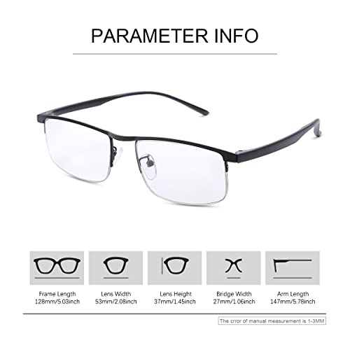Image of Progressive Photochromic Multifocus Reading Glasses UV Sun Readers Blue Light Blocker Transition Eyewear for Men Women