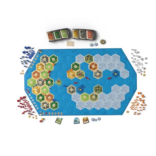 Image of CATAN Explorers & Pirates Board Game Expansion (6th Edition) Embark on New Adventures, Strategy Game for Kids & Adults, Ages 12+, 3-4 Players, 90 Minute Playtime, Made by Catan Studio | Embark on New Adventures, Strategy Game for Kids & Adults, Ages 12+, 3-4 Players, 90 Mins