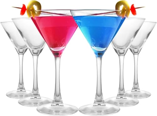 Image of Forestamart Martini Glasses - 160mL - Set of 4- Cocktail Glasses for Margaritas, Parties