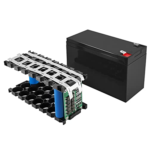 XBERSTAR Replacement Battery Cartridges-18650 DIY Battery for Lighting, Power Wheels, Fish Finder and More, Built-in BMS,Pure Nickel Strip (Black)