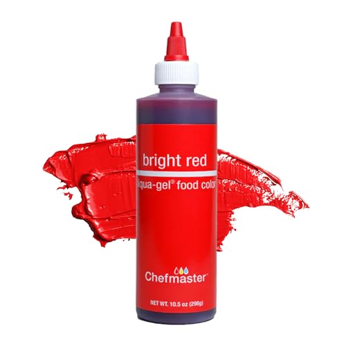 Chefmaster Liqua-Gel Food Color, 10.5-Ounce, Bright Red