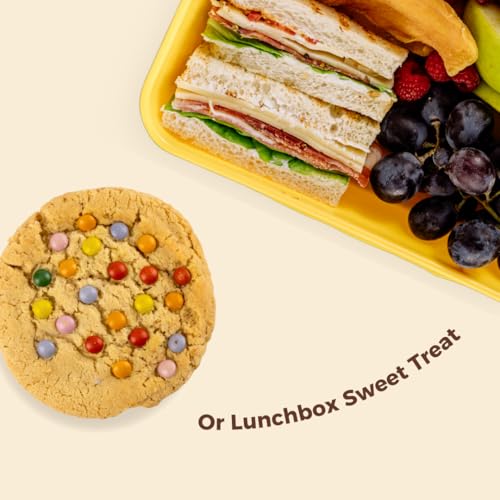 Coffee Masters Rainbow Cookies - 1 x 24 Pack Individually Wrapped Biscuit Perfect Cookie Snack for Family - Light, Crunchy Box of Biscuits with Colourful Milk Chocolate Beans Ideal for Any Occasion