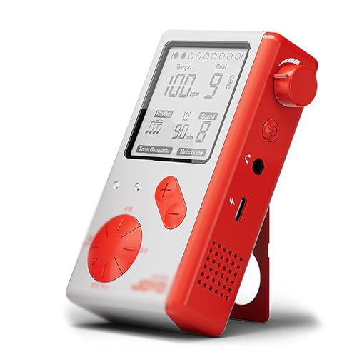 メトロノーム ボーカル メトロノーム ピアノ試験 特別なバイオリン ギター ギター 琴ドラム ユニバーサル リズム マシン(Red)