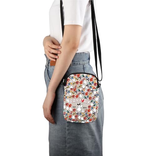 VAMSII Animated Film Merchandise Gift Baymax Est 2014 Crossbody bag Movie Fans gift (B-MAX 2014 CB) - Thumbnail 5