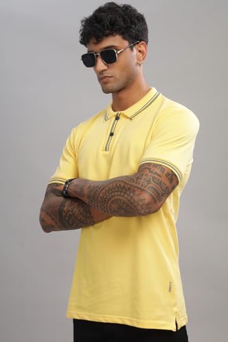 Image of ADRO Polo T Shirt for Men | Black Polo T-Shirt | 100% Cotton Polo Tshirt | Regular Fit Polo| Available in Plus Size Polo