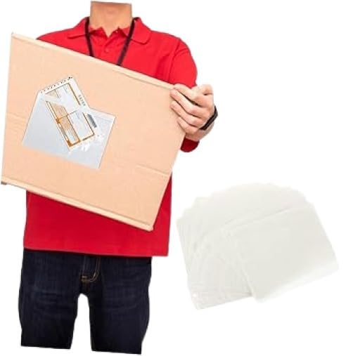 A5 Plain Document Enclosed Wallet (225 x 165 mm) | Peel & Seal Clear Plastic Envelopes/Sleeves/Pockets/Wallets | Attach Invoices, Packing Lists & Delivery Notes to Parcels (500)