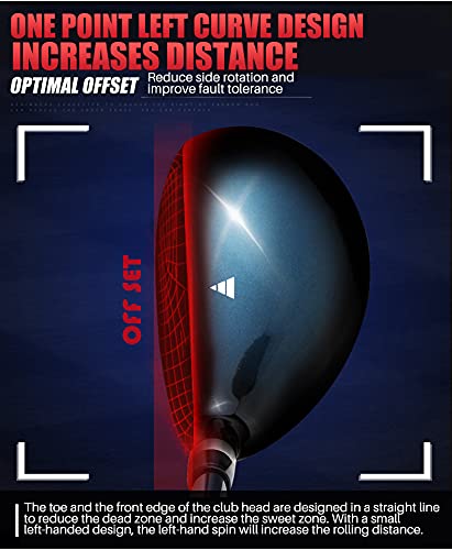 AOCOCO TMG025?Carbon Rods 12 S Grade Telescopic Golf Bag Clubs Set, Men's Beginner Full Set, 125.0 cm x 34.5 cm x 30.0 cm