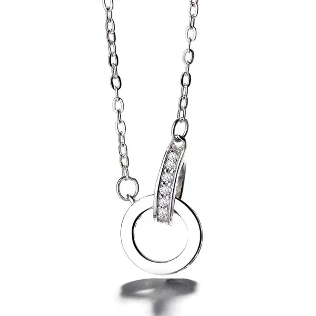 AOQINGS925 sterling silver collarbone chain pendant necklace, women's style, with a simple design that is very attractive and fashionable, making it the best choice for gift giving