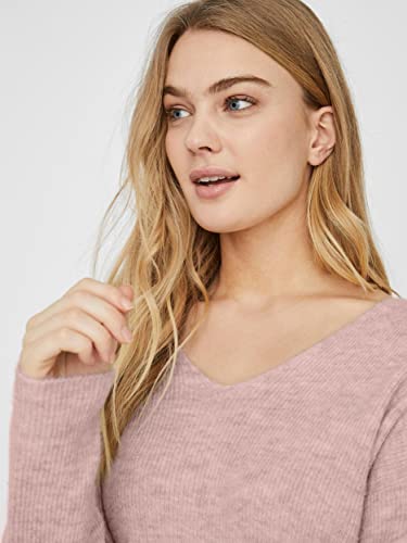 VERO MODA VMCREWLEFILE LS V-Neck Blouse NOOS – Ansicht 5