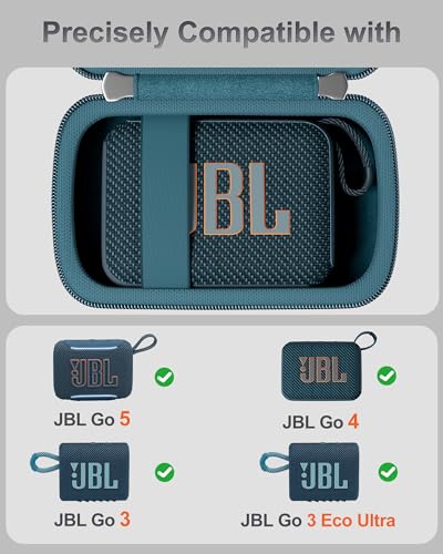 Image of ProCase Hard Travel Case for JBL Go 5 /4 /3 /Go 3 Eco Ultra -Blue