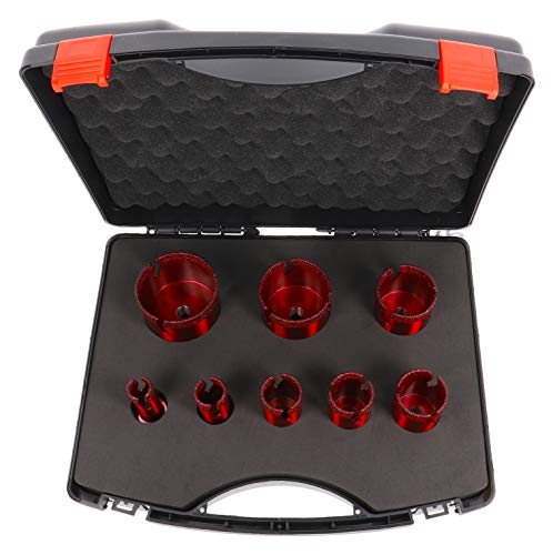 PRODIAMANT Speedmaster Set 8 teilig Diamant trocken Fliesenbohrer M14 ø 20mm 25 mm, 32 mm, 35 mm, 40 mm, 50 mm, 60 mm, 68 mm