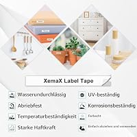 10x XemaX Etikettenband Kompatibel für Brother P-touch Bänder 9mm TZe-221 TZ-221 Schriftbänder Schwarz auf Weiß Etiketten Kassette für Brother P-Touch PT-1010 E110 H100R H110 H101C H108 E100 H100LB – Ansicht 4