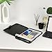Piasoenc Clipboard with Storage, 8.5 x 11 Organization Box with Pen Holder and A4 Legal Paper Folder, Folio & Side-Opening, Low Profile Clip,for Nurses,Teachers, Size 14 x 9.6 x 1.2 in, Black