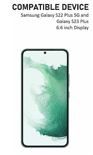 Image of HD Tempered Glass Screen Protector Compatible for Samsung Galaxy S22 Plus, S23 Plus with Edge to Edge coverage and Easy Installation kit