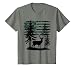 Men Kids Boys Hunting Shirt Deer Hunters Toddler Camo Flag T-Shirt, Youth, Olive Heather, Medium