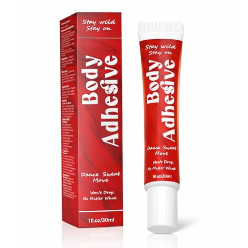 Body Glue for Clothes and Skin, Liquid Butt Adhesive for Dancers, Fashion Tape Alternative for Low-Cut Styles for Women's Bras, Wigs, Stockings, Compression Stockings, Leotards, Costumes