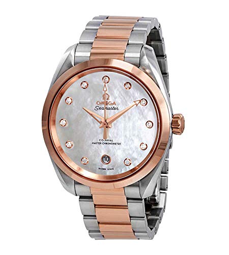 Omega Seamaster Aqua Terra Mother of Pearl Diamond Dial 38 mm Watch 220.20.38.20.55.001 41+DoooJMyL