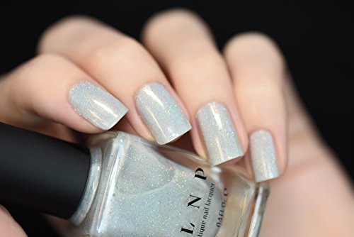 Image of ILNP Paper Route - Light Grey Holographic Nail Polish