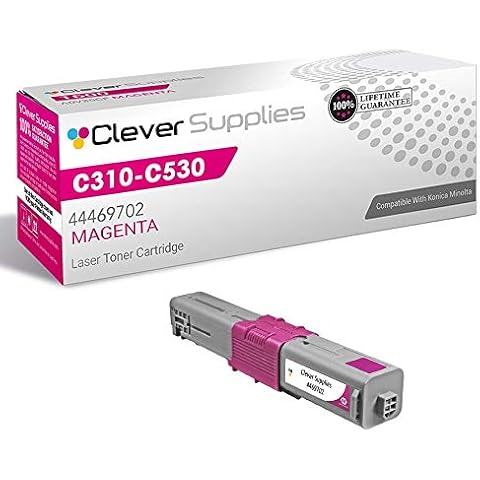 Clever Supplies CS Compatible Toner Cartridge Replacement for Okidata C330 44469702 Magenta Oki C17 C310dn C331dn C330dn C510dn C531dn C530dn MC362w MFP MC361 MFP MC562w MFP MC561 MFP Cover