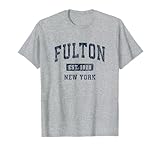 Photo Gallery fulton new york ny - design vintage sportivo atletico maglietta Photo Gallery fulton new york ny - design vintage sportivo atletico maglietta