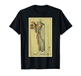The Hermit Tarot Card Black Vintage Unisex-Adults Classic Fit T-Shirt