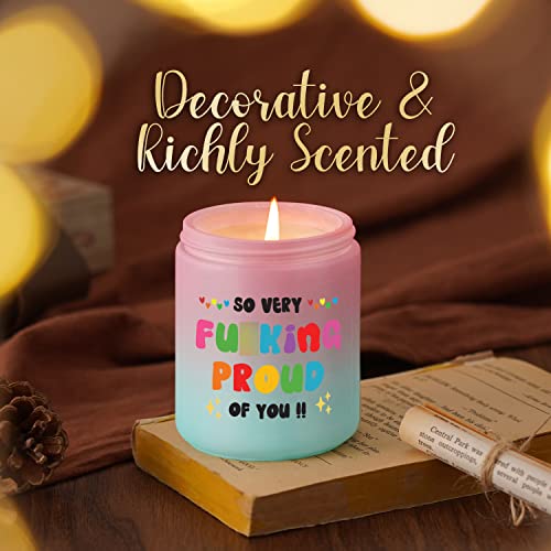 Leado Scented Candles - Proud Of You Gifts For Her - Funny Congratulations, Graduation Gifts, New Job, Promotion Gifts, Well Done, Mothers Day, So Proud Of You Gifts For Women, Friends, Daughters #TOP4