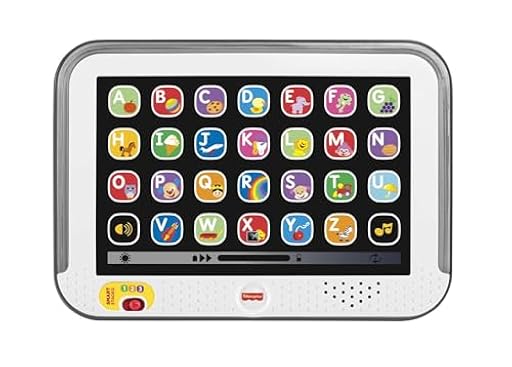 Fisher-Price Ríe y Aprende Mi Primera Tablet, Juguete electrónico Educativo con Luces y Sonidos para bebé +1 año, versión español (CDG61) | Ya disponible en tu tienda friki favorita! En mundofriki.es!