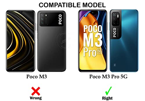 Image of Jkobi Back Cover for Poco M3 Pro 5G (Silicone Clear Shockproof Case with Camera Protection | Soft and Flexible | Transparent)