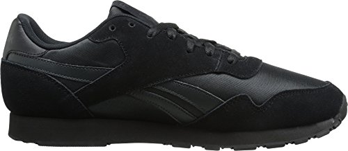 Reebok Men's Royal Nylon Classic Sneaker, Black/Gravel, 11.5 M US4