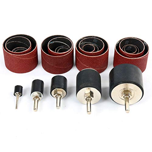 New SANDING ROUND DRUM SET FOR WOOD DRILL PRESS SANDER SLEEVES TOOL WOODWORKING KIT,