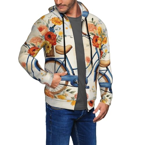 Sudadera con capucha y cierre para hombre miniatura 7