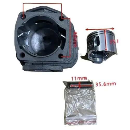 Kit cylindre piston 46mm contre la perte de compression des scies ZM4600