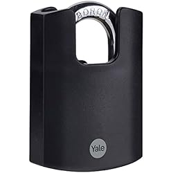 Candado Anticizalla Yale Yale Y121B/50/132/1 Candado con Llave, Negro, 57 mm