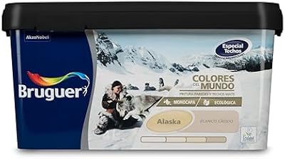 Bruguer Colores del Mundo Pintura para paredes monocapa Alaska Blanco Cálido 4 L