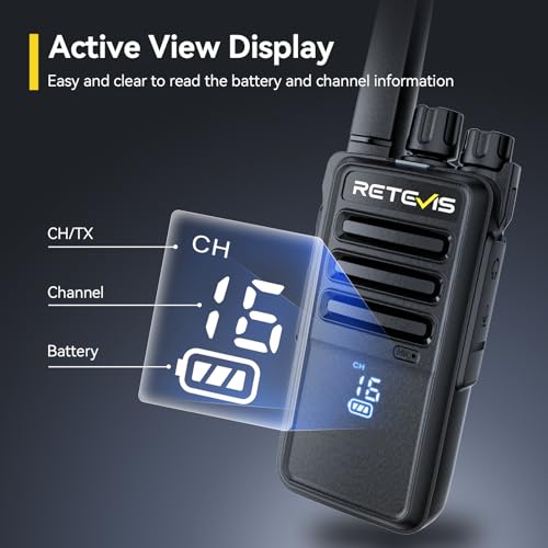 Image of Retevis RT68H Long Range Walkie Talkies, Adults Two Way Radio Rechargeable