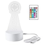 WGEEEY Kpop Stray Kids 16 Colors LED USB Acrylic Night Light with Remote Control for Home Room Decoration